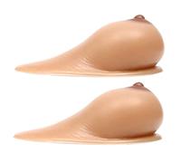 MYIESAXL 600-1600 G/Paire Formes Mammaires en Silicone Forme De Goutte d'eau Faux Seins pour Seins Prothétiques pour Hommes Et Femmes Travestis Mastectomie Prothèse Transgenre Cosplay