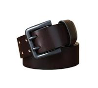 MYIESAXL Ceinture en Cuir Robuste pour Hommes Faites À La Main 4,3 cm de Grande Largeur et 4 mm D'Épaisseur Avec Boucle À Double Ardillon, Ceinture pour Jeans À Œillets À Double Trou
