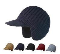 MYIHUIHUI Bonnet Sherum CozyHead, Chaud et doublé, idéal for l'hiver et la Protection des Oreilles. Un Cadeau attentionné et Pratique.(Blue)