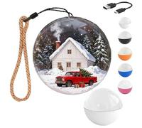 MYIHUIHUI Ornement de Noël Core Memory Orb WiFi 2,7 pouces Sphère Lecteur vidéo Vidéos et photos téléchargeables Core Memories Memory Orb(White)