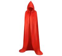 Myir JUN Cape à Capuche Adulte Unisexe Cosplay Costume Halloween Party Déguisement Wicca Vampire Cape Longue (Rouge, XL)