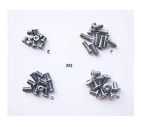 MYIW Couteau de Poche s'occuper des puits vis, Rivets Couteaux Fasteners, axe, l'acier Inoxydable boîte de 40 pièces (M3)
