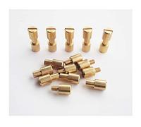 MYIW Couteau de Poche vis et boulons, Couteaux EDC Corby Couteaux Pivot Broches Attaches Rivets, Bricolage Couteau poignée Goujons, Paquet de 10 Ensembles (Laiton)