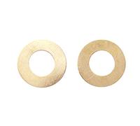 MYIW Les Couteaux de Poche Un Couteau Pliant à Plat, axe en rondelles, rondelles de Couteau créateur, Un Paquet de 20. (Brass, A)