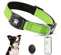 Myiwb Collier de suivi GPS 2 en 1, réfléchissant et imperméable pour animal de compagnie, iOS uniquement, pas de frais mensuels, portée illimitée, collier de suivi pour animaux de compagnie, pour