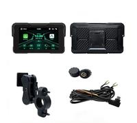 MYJDML Écran CarPlay Moto pour Ducati DesertX Rally, 5 Pouces Portable Écran Tactile HD Tactile Étanche IP67, Prend en Bluetooth Trans, B-Tire Pressure Present