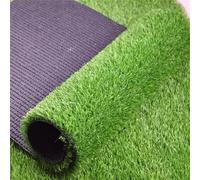 MYJIO Gazon Synthétique Herbe Synthétique Drainant pour Balcon, Jardin, Terrasse, Résistant Aux Intempéries, Découpable, Facile d'entretien (1x1m/3.28x3.28ft)