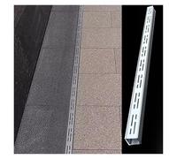 MYJIO Grille de Drainage pour Gouttière Grille Drainage pour Gouttière en Béton Convient Jardins, Espaces Extérieurs, Trottoirs et Toits(1.2m,70x30mm)