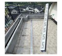 MYJIO Grille de Drainage pour Gouttière Tuyaux de Drainage pour Gouttière Convient Aux Allées, Chemins, Jardins et Centres Commerciaux(1m,50x30mm)