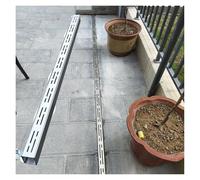 MYJIO Grille de Drainage pour Gouttière Tuyaux de Drainage pour Gouttière Convient aux Usines, Espaces Extérieurs, Terrasses et Cuisines(1.2m,70x50mm)