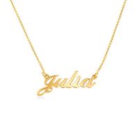 MYKA Collier Avec Prénom Style Classique en Argent 925 ou Plaqué Or - Collier pour Elle