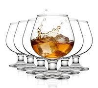 MYKAGS 6 PCS Brandy Glass Set, 180 ml, Ideal for Desserts, Dishwasher Safe, Cute Shot Glasses Mini Shot Glasses Set of 6 Perfect for Tasting and Enjoying Spirits