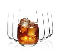 MYKAGS Lot de 6 verres à cocktail en cristal de 354,4 g pour jus, mojito, thé glacé, cuisine et bar