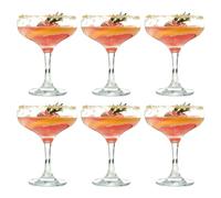 MYKAGS Lot de 6 verres à martini classiques Margarita Daiquiri Manhattan, capacité de 150 ml, parfaits pour les bars à la maison et les divertissements
