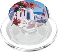 Mykonos Grèce Art Minimaliste Voyage PopSockets PopGrip pour MagSafe