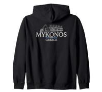 Mykonos Grèce Voyage Vintage Sweat à Capuche