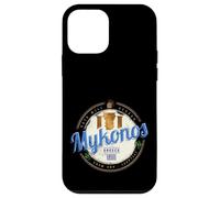 Mykonos Îles Cyclades Grèce Vintage Colonnes Souvenir Coque pour iPhone 12 Mini