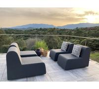 MYKONOS | Sillón de exterior | 76x60, asiento 38, respaldo 38 cm