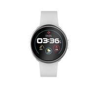 Mykronoz Zeround2 - 45 Mm - Argent - Montre Intelligente Avec Bande - Silicone - Blanc - Affichage 1.22" - 256 Mo - Bluetooth - 57 G