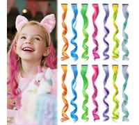 MYKURS Lot de 14 extensions colorées pour enfants, accessoires de fête d'anniversaire, 14 pièces