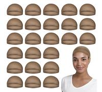 MYKURS Lot de 24 bonnets de perruque pour femme, bonnet de perruque avec dentelle frontale, marron