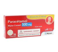 Mylan Conseil Paracétamol 500mg Comprimés 16