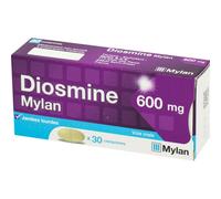 Mylan Diosmine 600mg Jambes Lourdes 30 Comprimés