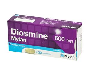 Mylan Diosmine 600mg Jambes Lourdes 30 Comprimés
