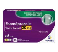 Mylan Ésoméprazole 20mg Gélules Gastro-Résistantes 14
