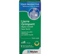 Mylan Lierre Grimpant Toux Productive Solution Buvable Sans Sucre Flacon 100ml