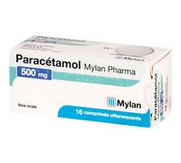 Paracétamol Mylan 500 mg Comprimés Effervescents 16 pc(s)