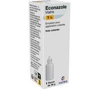 Mylan Sas Econazole 1% Nitrate D'Éconazole Émulsion Application Cutanée Flacon 30g