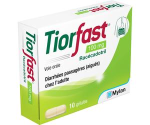 Mylan Tiorfast 100mg Racécadotril Diarrhées Passagères Adulte 10 Gélules