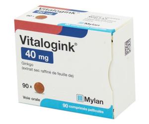 Mylan Vitalogink 40mg Ginkgo 90 Comprimés Pelliculées