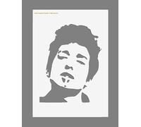 MylarStencil Bob Dylan Pochoir réutilisable pour peinture murale Format A5/A4/A3 190 microns (1) (A4 297 mm x 210 mm)
