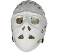 Mylec Masque de Gardien de But de Hockey de Rue pour Adulte - Impact élevé - Trous de Ventilation + Sangles réglables (Blanc, Taille L) - Masque de Hockey de Rue Uniquement, Masque d'halloween