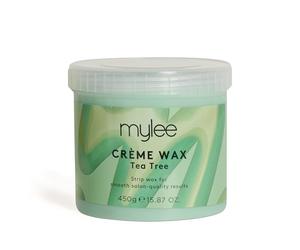 Mylee Cire a crème d'arbre à thé pour peaux sensibles, 450 g - Idéal pour tout le corps - Peut être utilisé au micro-ondes et utilisé dans un appareil de chauffage à la cire