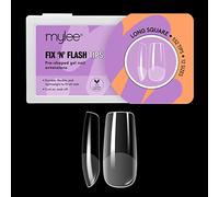 Mylee Fix N Flash Capsules en Gel Souple 552pcs, Extensions Ongles Nail Art | Capsules Américaines, Souples et Résistantes, 12 Tailles Différentes, Conviennent à Tous les Ongles (Carré Long)