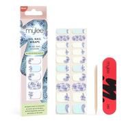 Mylee Gel Nail Wraps [Amalfi Dreams] - 10 Autocollants en gel pré-durci pour une manucure instantanée. Sans lampe, sans éclats, brillants jusqu’à 14 jours, Facile à appliquer