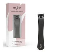 Mylee Grand coupe-ongles - Professionnel, élégant, noir mat, en acier inoxydable, grand coupe-ongles de qualité professionnelle pour une coupe précise des ongles des orteils et des ongles plus grands