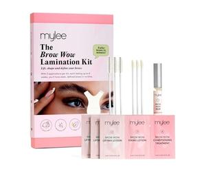 Mylee Kit de Lamination des Sourcils Brow Wow, Sourcils visiblement plus fournis en quelques minutes, Système en 3 étapes, Jusqu’à 3 utilisations, Tenue jusqu’à 4 semaines, Végan et sans cruauté