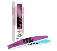 Mylee Limes à Ongles en Mousse Double Grain 100/180, Lot de 2 | Pour Manucure, Ongles Naturels et Acryliques, Retrait du Vernis Gel, Préparation, Mise en Forme et Réparation