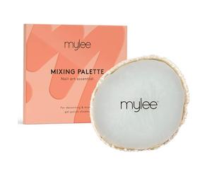 MYLEE Palette en résine pour vernis à ongles gel, bord doré, idéal pour mélanger et décanter les couleurs ou exposer le vernis à ongles, résultats professionnels de qualité professionnelle, outil de