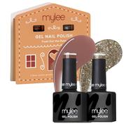 Mylee Set de Vernis à Ongles Gel Semipermanent 2x8ml [Fresh Out The Oven] - Bake Me Happy Collection - UV/LED Nail Art, Manucure et Pédicure Durable, Usage Professionnel et Domestique [Noël 2025]