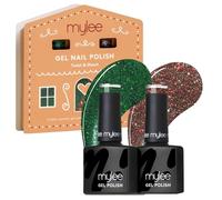 Mylee Set de Vernis à Ongles Gel Semipermanent 2x8ml [Twist & Shout] - Bake Me Happy Collection - UV/LED Nail Art, Manucure et Pédicure Durable, Usage Professionnel et Domestique [Noël 2025]