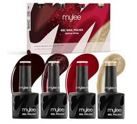 Mylee Set de Vernis à Ongles Gel Semipermanent 4x8ml [Nubian Bride] - UV/LED Nail Art, Manucure et Pédicure Durable, Usage Professionnel et Domestique - Vegan & Cruelty Free