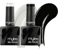 Mylee Set de Vernis à Ongles Semipermanent Noir et Blanc 2x8ml [Cruella]