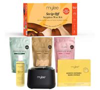 Mylee Strip Off Wax Kit d'épilation professionnel avec chauffe-cire numérique et perles de cire pour le visage, le corps, le bikini et plus encore, essentiels pour des résultats de qualité salon