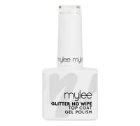 Mylee Vernis à Ongles Gel No-Wipe Glitter Top Coat 15ml, UV/LED Nail Art Manucure Pédicure pour Usage Professionnel et Domestique, Longue Durée, Facile à Appliquer, Durable et Sûr