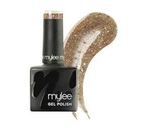 Mylee Vernis à Ongles Gel Semipermanent 8ml [Gold Mines] - UV/LED Nail Art, Manucure et Pédicure Durable, Usage Professionnel et Domestique [Bold Glitter Range] - Vegan & Cruelty Free